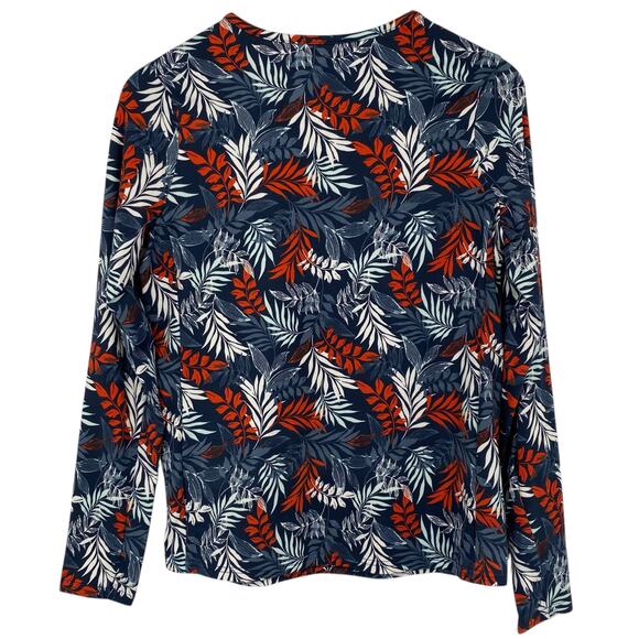 NEW HANG TEN UPF 50+ Long Sleeve Quick Dry Sun Shirt Tropical Print Size Small - Picture 2 of 4